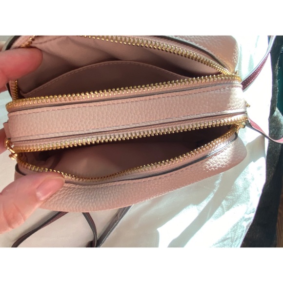 Tory Burch Perry Bombe Leather Crossbody Bag NWT - Picture 6 of 7